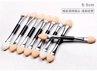 双头眼影棒一次性眼影刷黑色海绵懒人初学者眼部化妆工具便携盒装