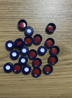 9-425蓝色顶空盖100个配垫耐酸碱耐有机溶剂1.5/2ml色谱进样瓶盖