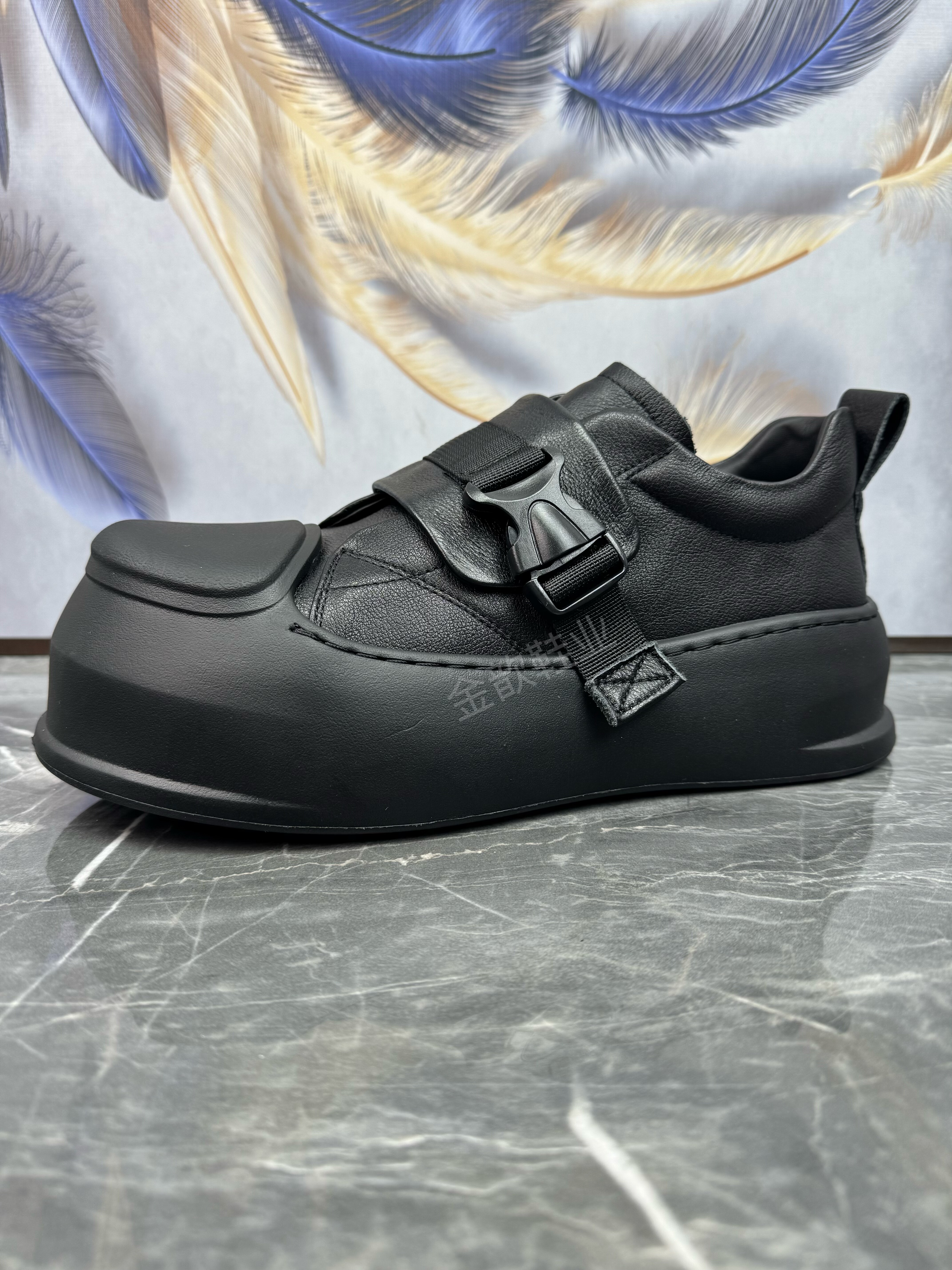 头层牛皮轻便厚底真皮休闲板鞋潮