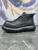 男鞋 短靴潮 头层牛皮轻便软底厚底增高百搭高帮休闲鞋 2025冬季 新款