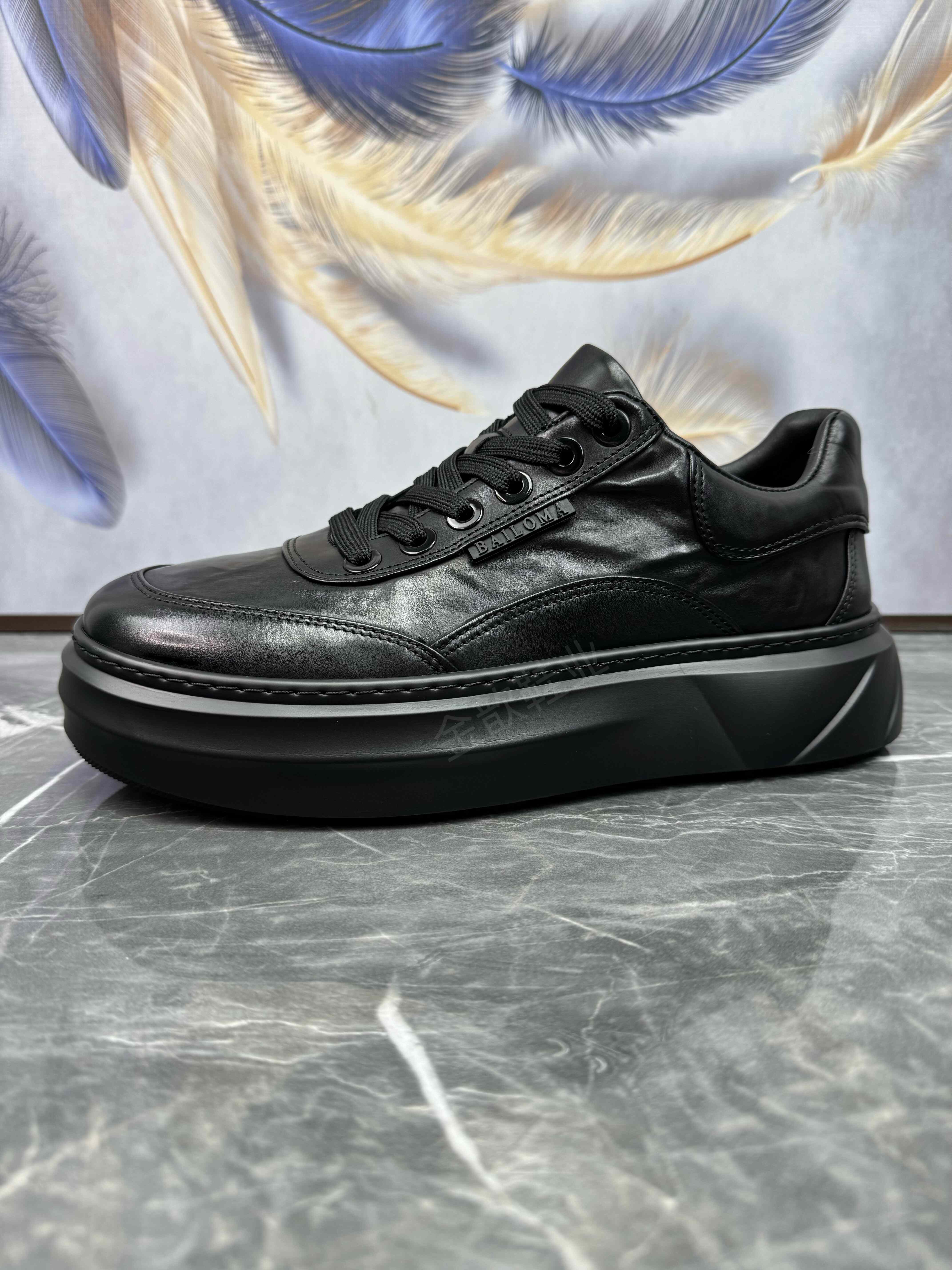 广州头层牛皮软底轻奢商务休闲鞋