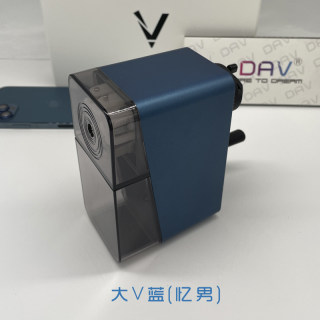 大v削笔器大卫素描彩铅炭笔速写手摇削笔刀dav不锈钢耐用刀架替换美术专用铅笔卷6.0专业绘图长芯自动爆笔刀