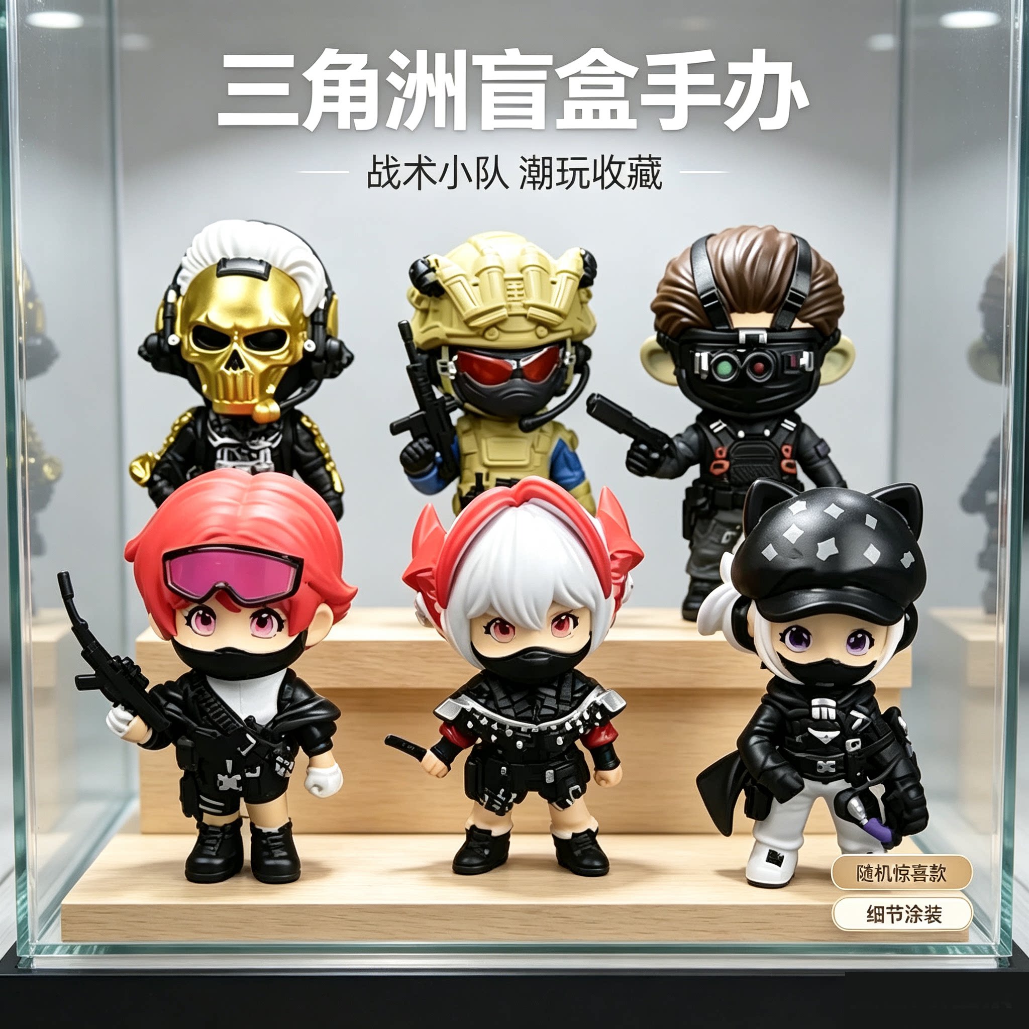 三角洲行动盲盒手办游戏周边摆件