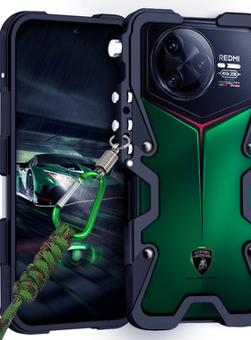 适用于红米k80手机壳机械手臂k80pro冠军金属边框k60pro保护套k70至尊版加厚防摔k50pro散热透气k70pro铁中框