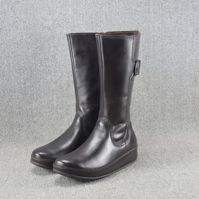 马丁靴中长筒女靴真皮