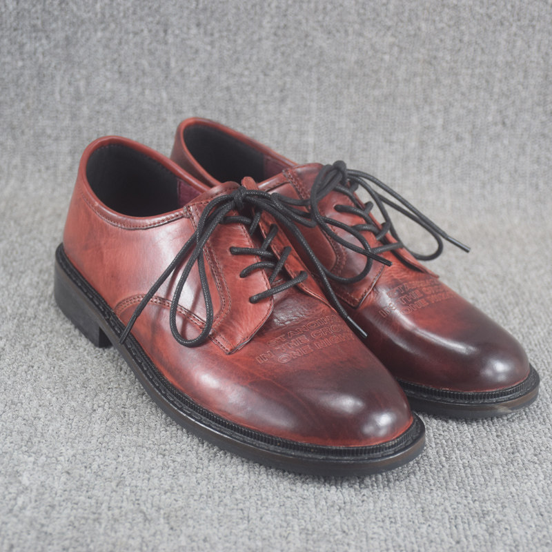 外贸真皮女鞋复古皮鞋女英伦低跟粗跟系带时尚平底单鞋休闲马丁鞋,女鞋,深口单鞋,淘宝优惠券,粉丝福利购,淘宝优惠卷