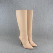 靴女 高筒靴尖头细跟高跟时装 外贸原单大码 真皮靴子女长筒靴春秋款