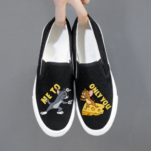 儿童帆布鞋男童一脚蹬休闲鞋2026春季新款套脚软底布鞋中大童鞋子