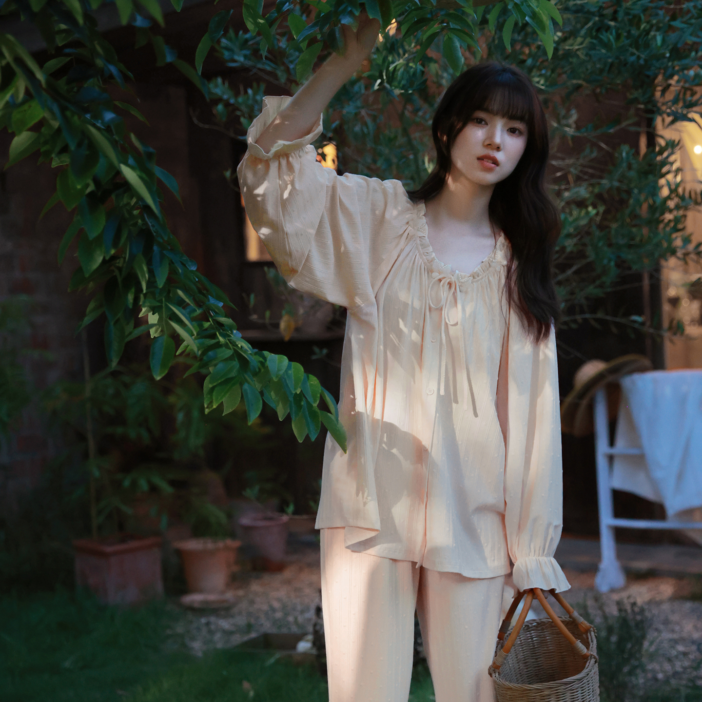 绝美睡衣女春秋款纯棉长袖韩系