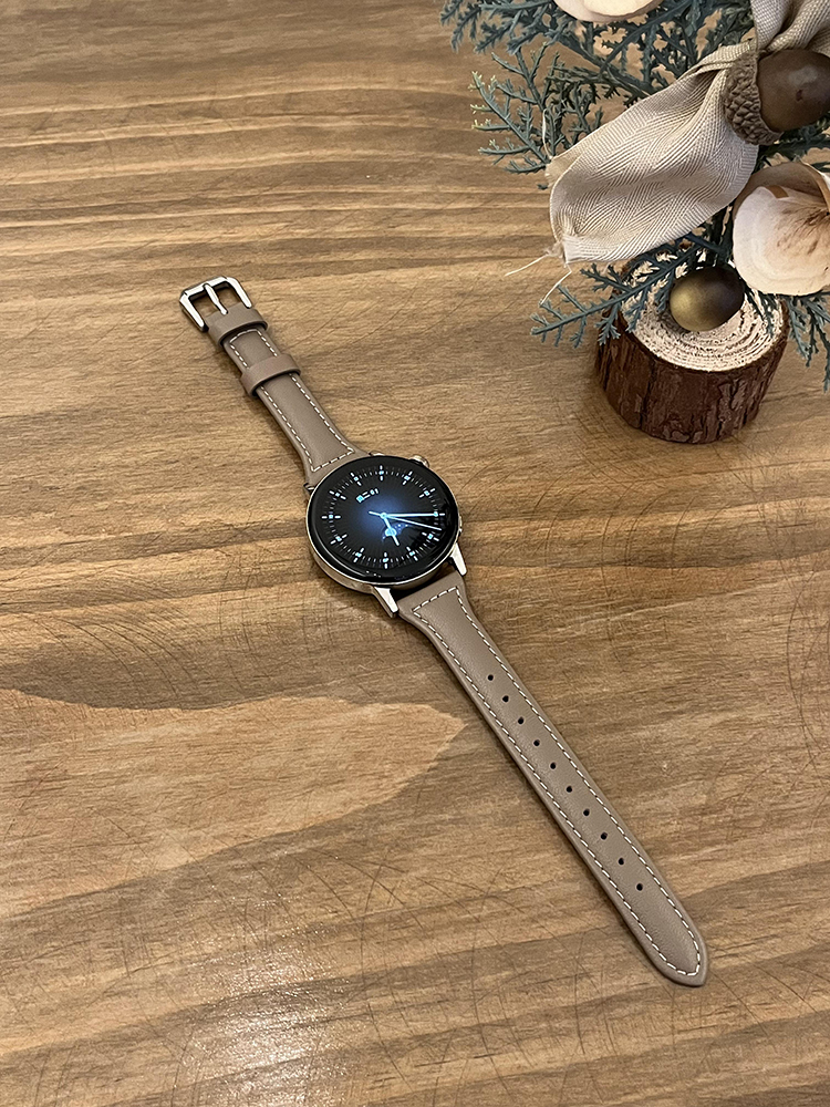 适用小米watchs2表带新款华米AmazfitGTR4/3/2腕带小米color2运动版小蛮腰watchs1pro真皮质女款高级时尚配件