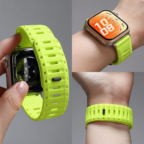 适用华为fit5pro表带运动男fit5智能手表腕带WATCH FIT 4Pro硅胶鲨鱼纹fit4透气fit3新款高级女款夏季配件jw