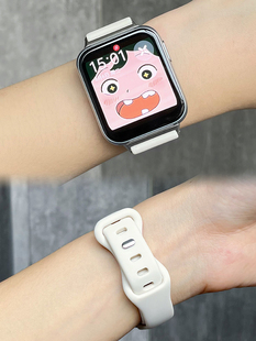 适用oppo watch3Pro手表4pro表带x3新款8字扣硅胶watchX/3替换腕带运动智能手表watch2/SE代高级男女非原装