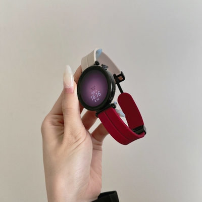 适用华为gt6表带watchgt5硅胶磁吸watch5/4pro智能手表gt3女款GT2夏天watchgt4专用41mm新款高级gs荣耀2e腕带