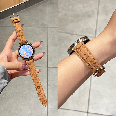 适用于华为gt6手表表带GT5运动智能腕带watch5新款绒面皮gt4高级感秋冬季gt6Pro保护套壳荣耀FIT个性XL男女款