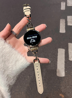 适用华为gt6表带GT5PRO新款女士gt4金属watch5/4扣智能运动jy荣耀fit手表gt3pro真皮女款magic2高级感41mm