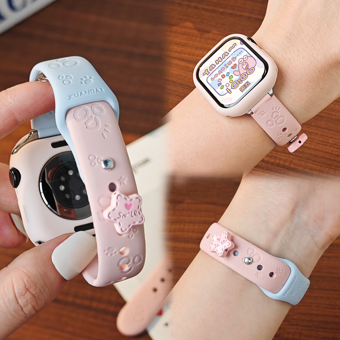 适用于小米手环9Pro表带新品硅胶镭雕8Pro/7Pro运动智能手表腕带女款夏季红米watch6/5保护套高级感透气配件