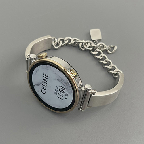 适用华为gt6手表gt5表带GT4金属watch5/4钢带gt3pro表链条3pronew女生GS4荣耀magic2新款女生夏季透气手表带