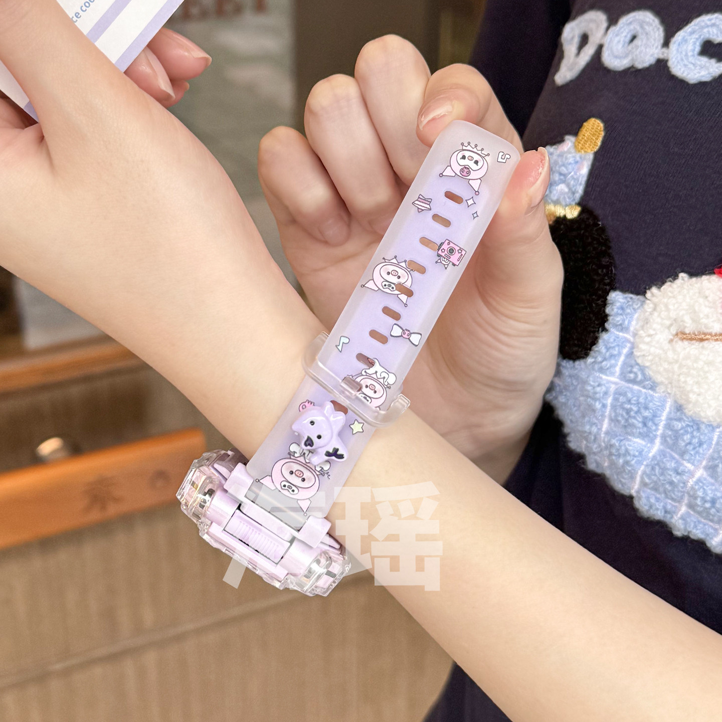 适用小天才z12保护壳套手表表带z11/z10/z9硅胶z6pro儿童z7s防摔z5a/d5库洛猪D2透气d3/z3表壳q2a腕带jw配件图片