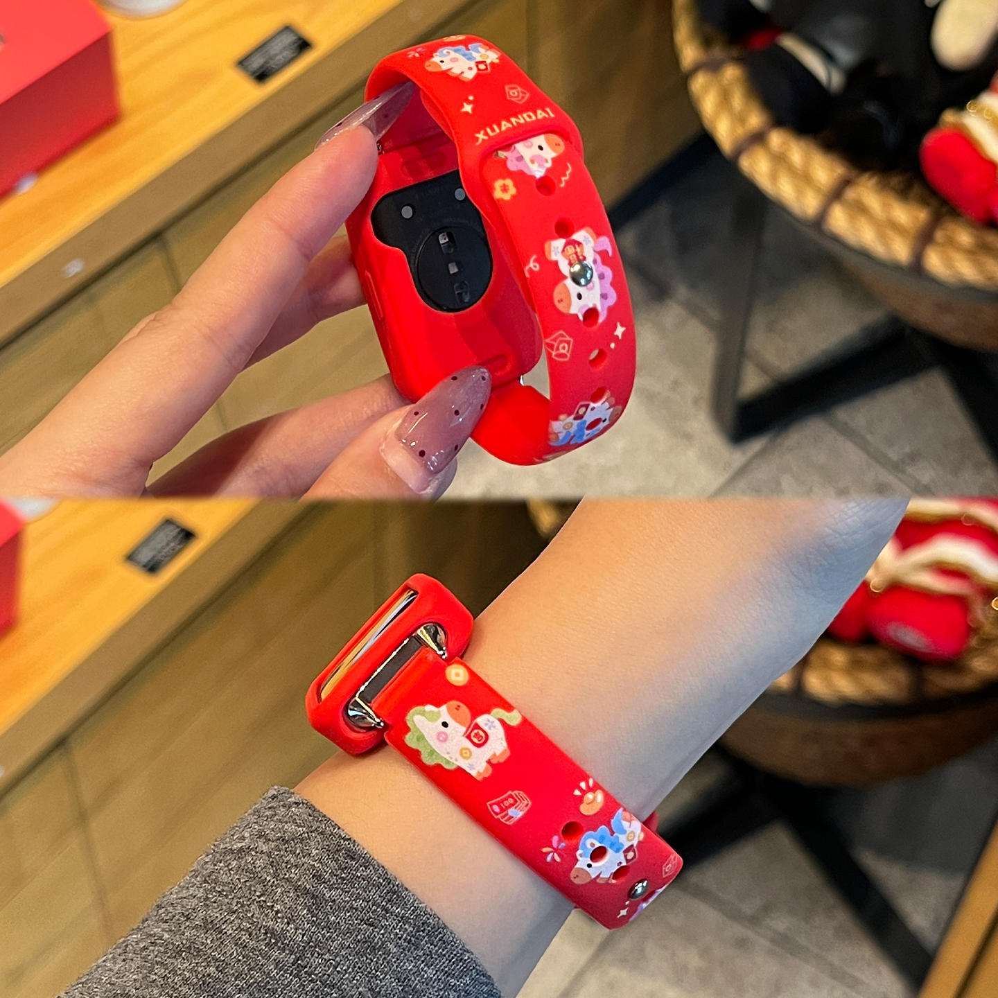 【福马吉祥】适用于华为手环9表带新品band10硅胶8NFC彩印荣耀10系列保护套XL女款高级感秋冬季运动智能腕带