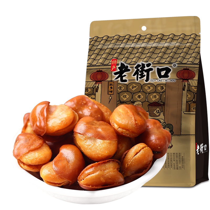 老街口香辣味兰花豆500g图片