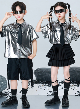六一儿童科技感运动会演出服装小学生幼儿园机器人啦啦队表演服装