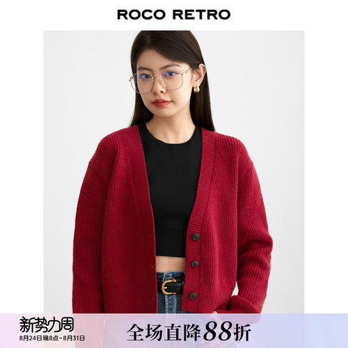 毛衣外套针织针织开衫ROCORETRO