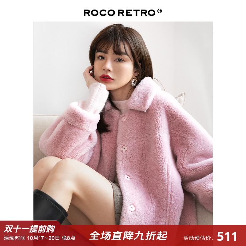 ROCO高端纯羊毛外套短款