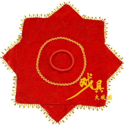 广场舞金丝绒红色技巧跳舞蹈方巾