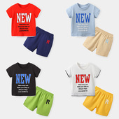 儿童短袖 T恤小童夏装 五分裤 男童套装 宝宝短裤 潮款 童装 两件套 夏季