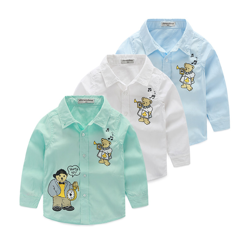 Chemise garcon à manche longue - Ref 2082161 Image 1