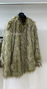 FAE 时尚 毒&药 新款 保暖毛毛大衣女 蓬松度up皮草外套2024冬季