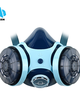 KOKEN/兴研7121R-03防尘面具搭配RD-6滤盒用于煤矿粉尘纳米级颗粒