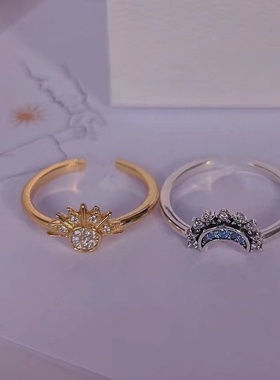 友谊套装情侣戒指永久锆石