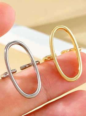 锌合金时尚高颜值百搭开口戒