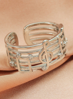 手镯开口可调节小众简约女合金