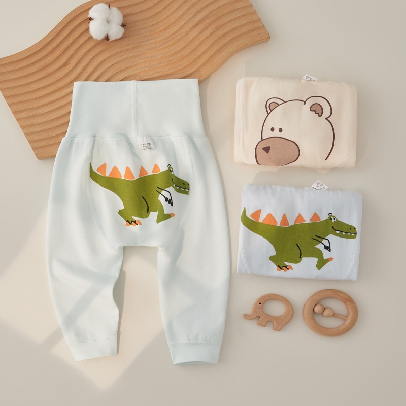 婴儿长裤秋季pp裤宝宝大屁屁裤春秋季高腰哈伦裤男女童大pp裤A