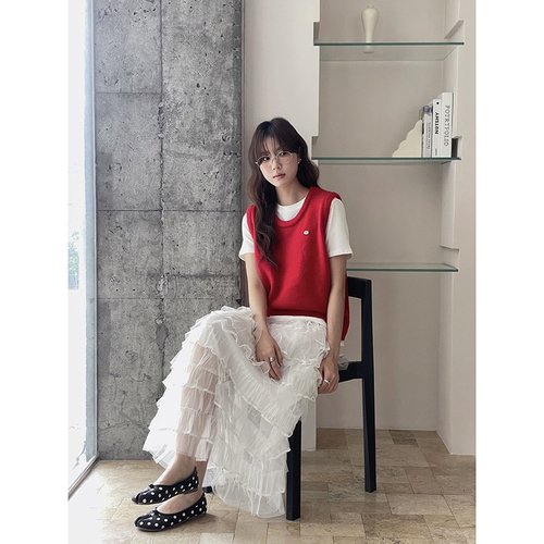 【】感a字网纱层层蛋糕长裙女装秋季新款高腰半身裙n940b