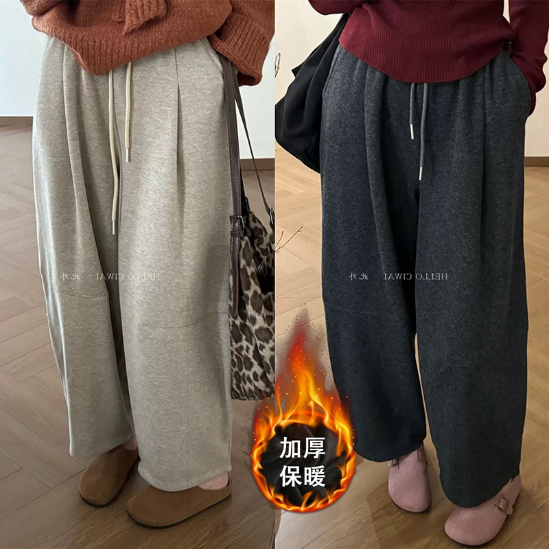 网红款孕妇装奶奶裤2025秋冬新款时尚无托腹小个子外穿显瘦灯笼裤