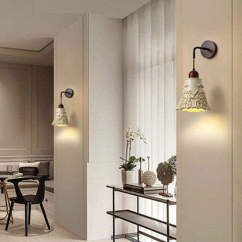 中古风复古壁灯卧室背景墙床头灯