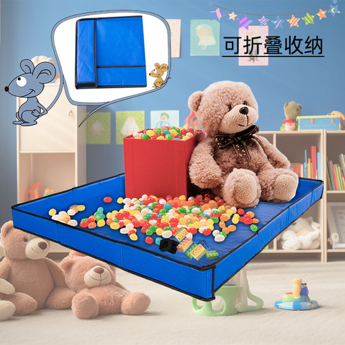 玩具积木收纳垫子爬行垫防水折叠