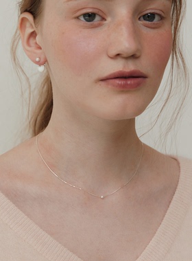 超迷你天然淡水珍珠项链女锁骨链