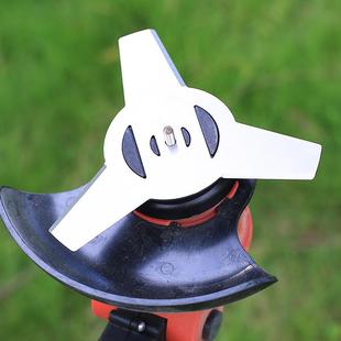 锂电割草机配件大全小型除草机锰钢刀片加厚一字刀电动割草机刀片