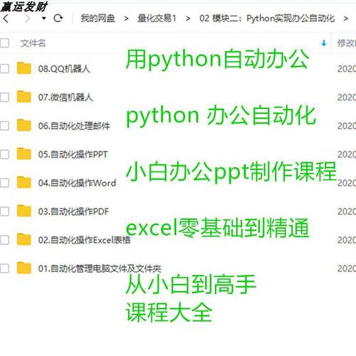 用python自动办公python 办公自动化小白办公ppt制作课程excel
