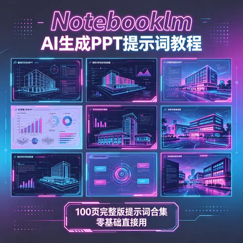 Notebooklm生成PPT提示词百页合集助力高效办公
