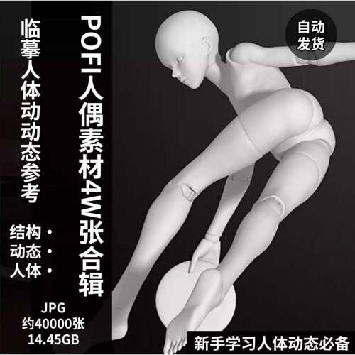 pofi无限人偶4W截图绘画素材pofi无线人偶人体动态学习素材临摹