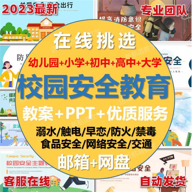 2025平安校园安全ppt教案成品课件中小学生安全教育宣传主题班