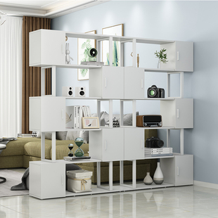 屏风隔断客厅2024新款入户门正对门现代简约镂空柜子隔断网红玄关