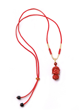 万物三千 | 绿度母朱砂吊坠 项链  饰品  挂饰  礼物