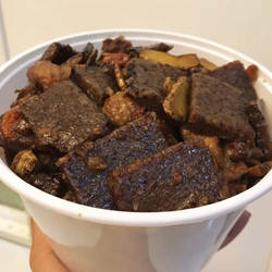 闽南古早味泉州特产小吃火锅猪血米糕姜爆猪料粿400克/个 2个包邮