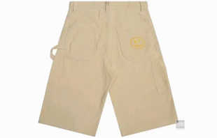 Dre灯芯绒短裤 男女同款情侣款 杏色 ​JustinBieber四季明星款